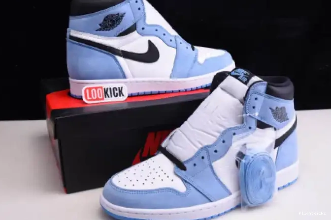 UNIVERSITY HIGH BLACK BLUE AIR WHITE JORDAN RETRO 555088-134 1 0601